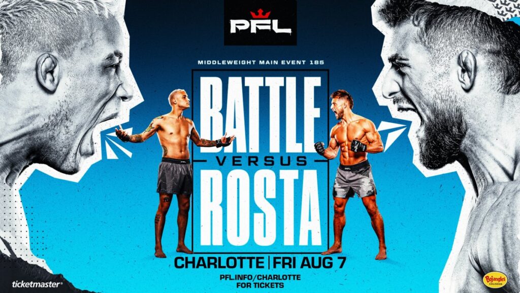 PFL anuncia trio de duelos dos médios para o card de Charlotte em agosto