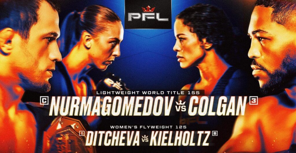 Usman Nurmagomedov defende cinturão dos leves da PFL diante de Archie Colgan em Nova York