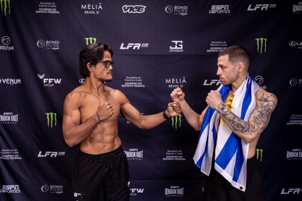 LFA 238 fecha o card após a pesagem e leva vitrine do UFC a Brasília nesta sexta-feira