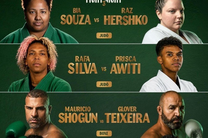 Shogun e Glover se enfrentam no boxe e lideram card multiplo do Spaten Fight Night 3