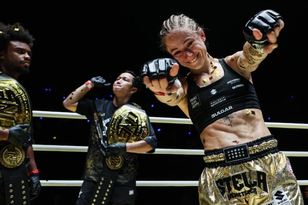 Stella Hemetsberger nocauteia Natalia Diachkova e mantém cinturão no ONE Fight Night 46