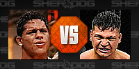 Confronto de cartaz entre Bruno Fernando da Fonseca e Ericles Rolim no Shooto Brasil 139.