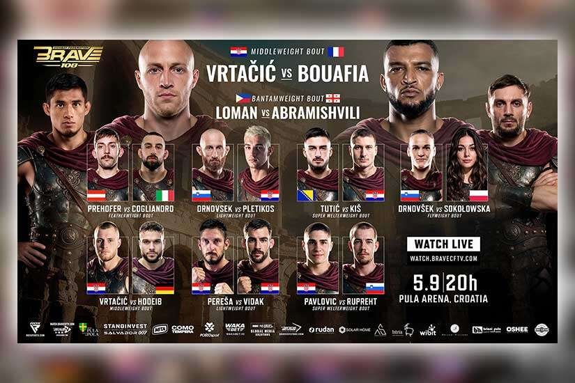 Brave CF leva o MMA ao anfiteatro romano de Pula em estreia na Croácia