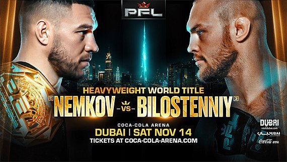 Vadim Nemkov defende cinturão dos pesados do PFL contra Sergey Bilostenniy em Dubai