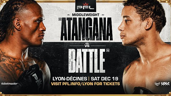 Bryan Battle enfrenta o invicto Boris Mbarga Atangana no PFL Lyon, em dezembro