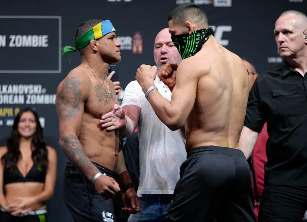 Khamzat Chimaev e Gilbert Burns renovam rivalidade em duelo de luta olímpica