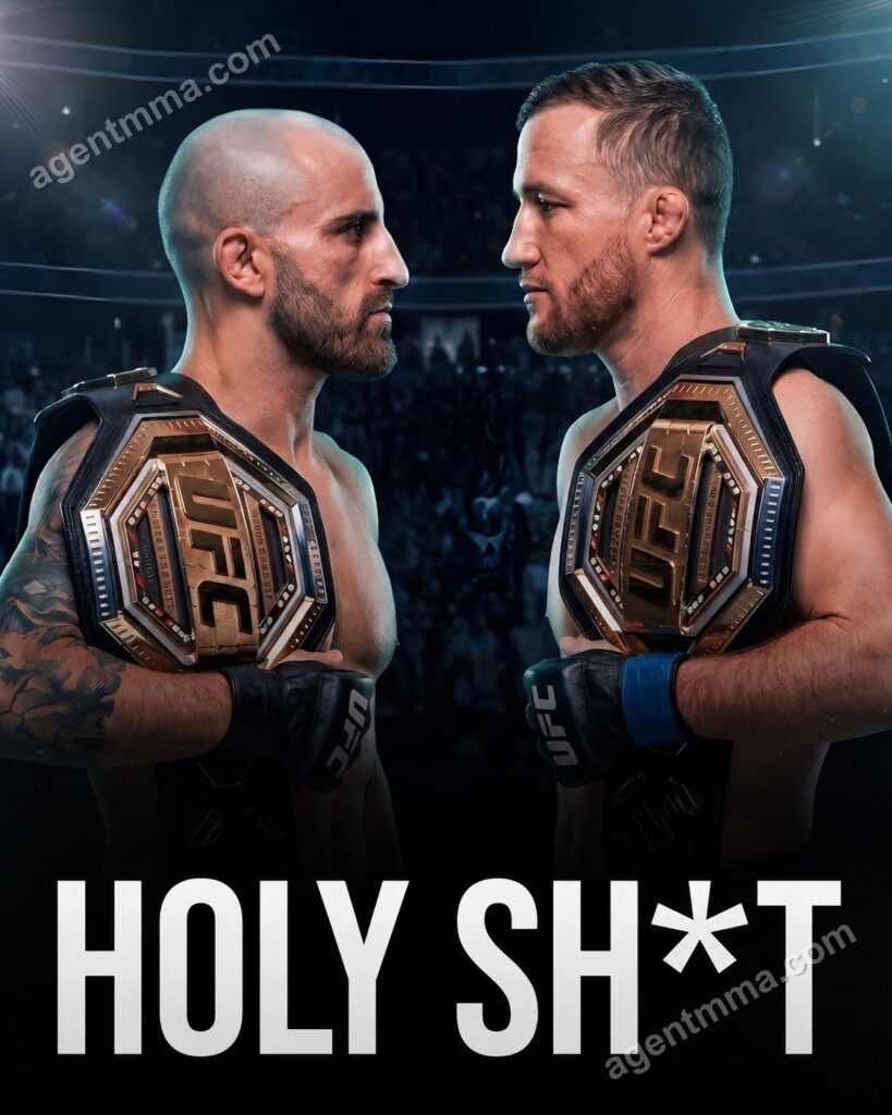 Volkanovski aventa subida aos leves para uma superluta com Gaethje