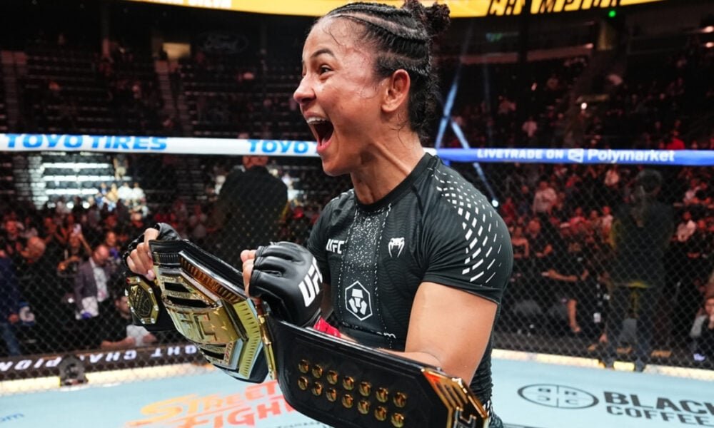 Natália Silva é recebida com carreata em Pingo-d’Água após conquistar o cinturão dos moscas do UFC