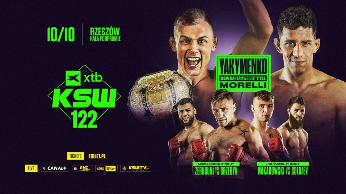 Vitalii Yakymenko aplica chave de perna em Morelli e mantém o cinturão peso-galo do KSW