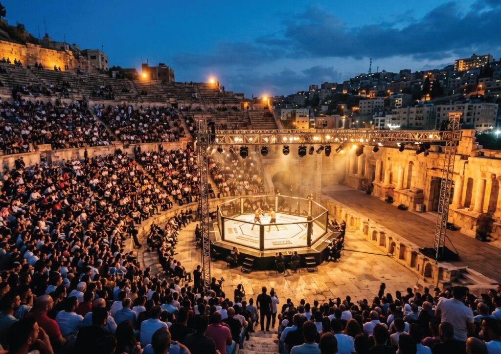 Jordânia leva o MMA para dentro de teatro romano no DF Uncaged, com Fakhreddine em destaque