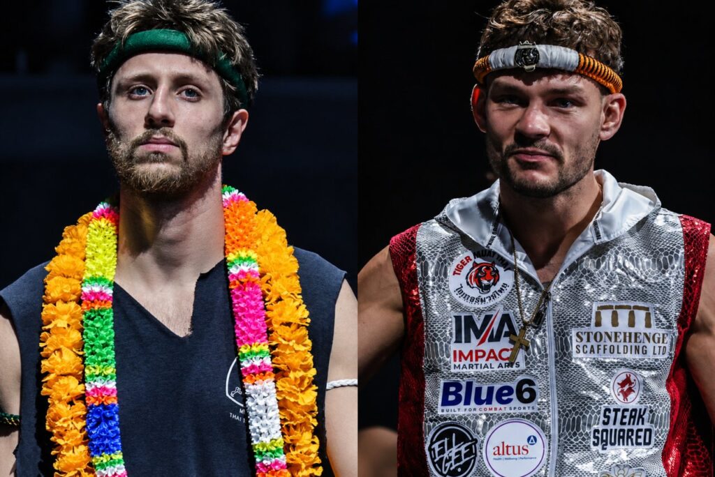 Luke Lessei e Charlie Guest duelam no muay thai do ONE Fight Night 48 em Bangcoc