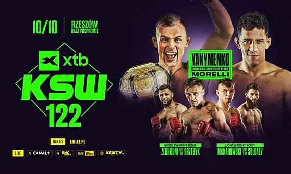 KSW 122 coloca o cinturão dos galos em jogo com Yakymenko x Morelli na Polônia