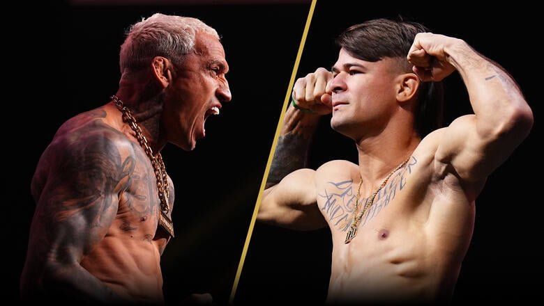Charles Oliveira defende o cinturão BMF contra Diego Lopes na luta principal do UFC 335